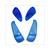 CLIGNOTEUR PIAGGIO RUNNER nt SET BLEU