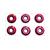MUTTER-SET UNI M6 ALU 6st ROT