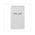 NUMBERPLATE BRACKET WHITE 100x175