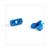 BRAKE CABLE BUSH + SWIVEL ALU BLUE