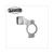 MIRROR BRACKET UNI SILVER CNC M 8 RIGHT