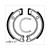 BRAKE SHOESET YAMAHA PW50 80x17 NEW FREN
