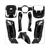 KIT CARROSSERIE  SYM FIDDLE II BRILL NOIR 8parts