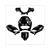 KIT CARROSSERIE PIAGGIO ZIP''00 AC (5) NOIR BRILL.