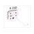 HAKEN FUR STELLWAND 15cm