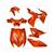 LACKSATZ KIT YAMAHA AEROX TUNING ORANGE